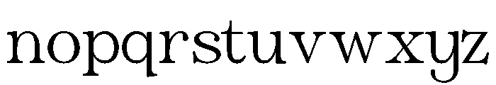 Nobleman Book Font LOWERCASE