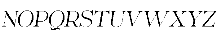 Nobleman Display Italic Font UPPERCASE