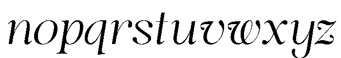 Nobleman Display Italic Font LOWERCASE