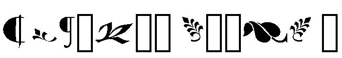 Nonpareil Ornaments Regular Font UPPERCASE