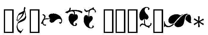Nonpareil Ornaments Regular Font LOWERCASE