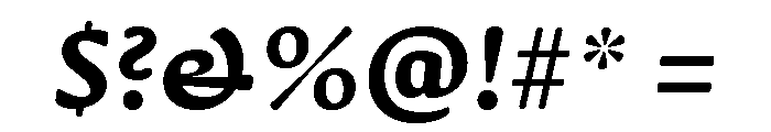 Novaletra Sans Bold Italic Font OTHER CHARS