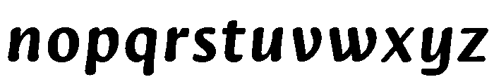 Novaletra Sans Bold Italic Font LOWERCASE