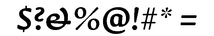 Novaletra Sans Demi Bold Italic Font OTHER CHARS