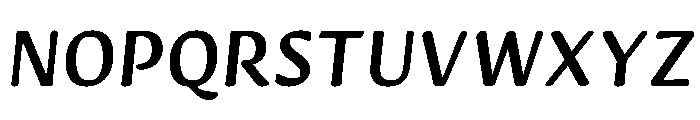 Novaletra Sans Demi Bold Italic Font UPPERCASE