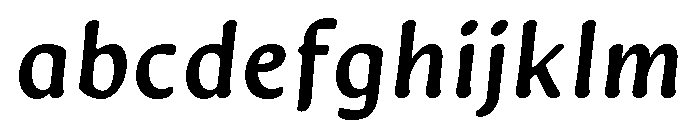 Novaletra Sans Demi Bold Italic FONT