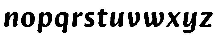 Novaletra Sans Extra Bold Italic Font LOWERCASE