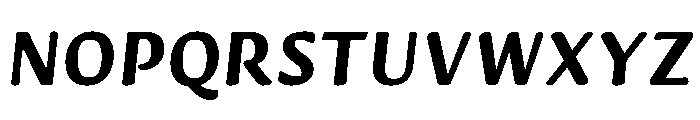 Novaletra Sans Heavy Italic Font UPPERCASE