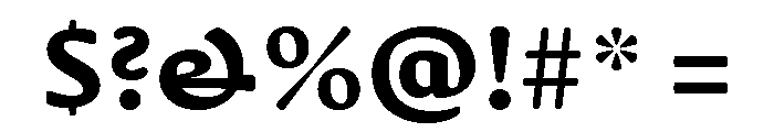 Novaletra Sans Heavy Font OTHER CHARS