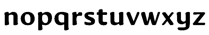 Novaletra Sans Heavy Font LOWERCASE