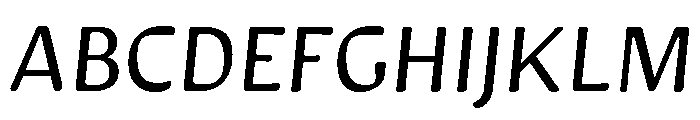 Novaletra Sans Light Italic Font UPPERCASE