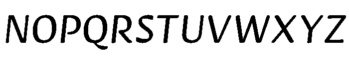 Novaletra Sans Light Italic Font UPPERCASE