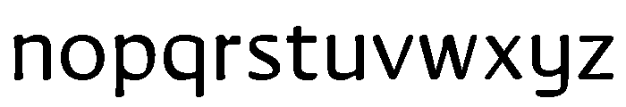 Novaletra Sans Light Font LOWERCASE