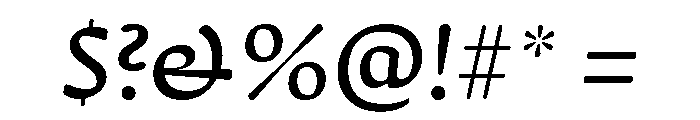 Novaletra Sans Regular Italic Font OTHER CHARS