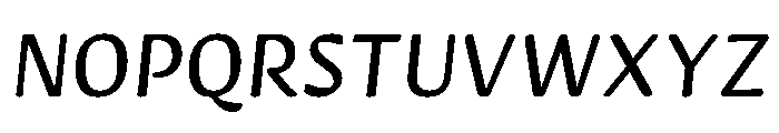 Novaletra Sans Regular Italic Font UPPERCASE
