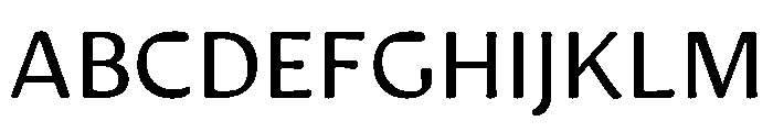 Novaletra Sans Regular Font UPPERCASE