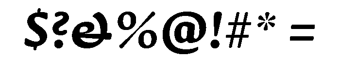Novaletra Serif Bold Italic Font OTHER CHARS
