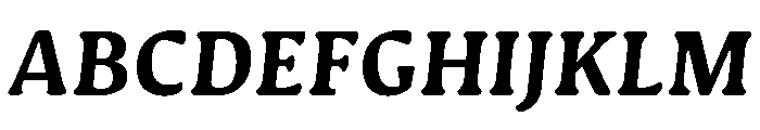 Novaletra Serif Bold Italic Font UPPERCASE
