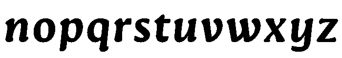 Novaletra Serif Bold Italic Font LOWERCASE