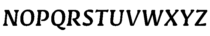 Novaletra Serif Demi Bold Italic Font UPPERCASE