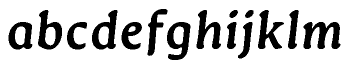 Novaletra Serif Demi Bold Italic FONT