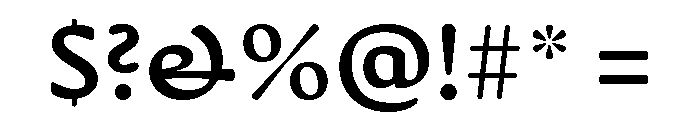 Novaletra Serif Demi Bold Font OTHER CHARS