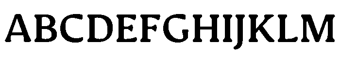 Novaletra Serif Demi Bold Font UPPERCASE