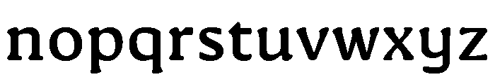 Novaletra Serif Demi Bold Font LOWERCASE