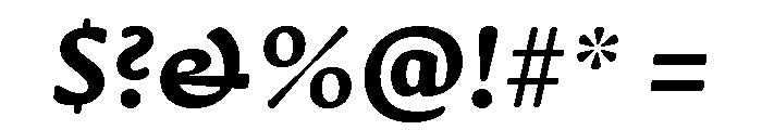 Novaletra Serif Extra Bold Italic Font OTHER CHARS