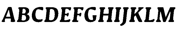 Novaletra Serif Extra Bold Italic Font UPPERCASE