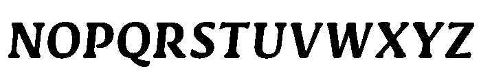 Novaletra Serif Extra Bold Italic Font UPPERCASE
