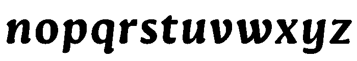 Novaletra Serif Extra Bold Italic Font LOWERCASE