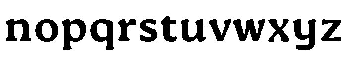 Novaletra Serif Extra Bold Font LOWERCASE