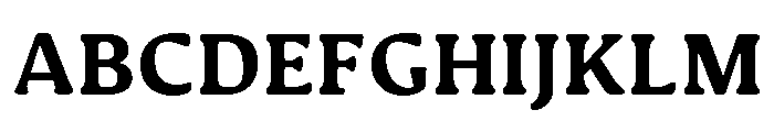 Novaletra Serif Heavy Font UPPERCASE