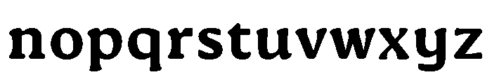 Novaletra Serif Heavy Font LOWERCASE