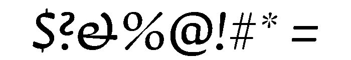 Novaletra Serif Light Italic Font OTHER CHARS