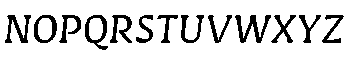 Novaletra Serif Light Italic Font UPPERCASE