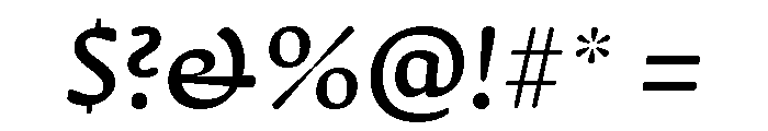 Novaletra Serif Medium Italic Font OTHER CHARS