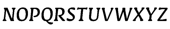 Novaletra Serif Medium Italic Font UPPERCASE