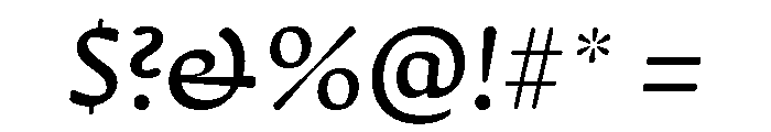 Novaletra Serif Regular Italic Font OTHER CHARS