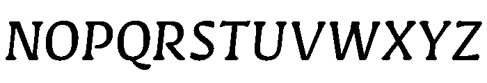 Novaletra Serif Regular Italic Font UPPERCASE