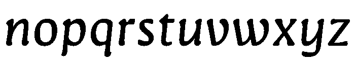 Novaletra Serif Regular Italic Font LOWERCASE