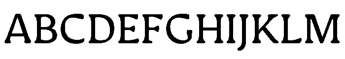 Novaletra Serif Regular Font UPPERCASE