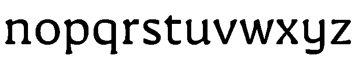 Novaletra Serif Regular Font LOWERCASE