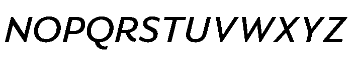 Novantique Sans Bold Italic Font UPPERCASE