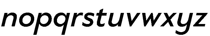 Novantique Sans Bold Italic Font LOWERCASE