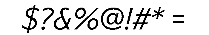Novantique Sans Light Italic Font OTHER CHARS