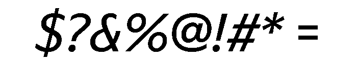 Novantique Sans Regular Italic Font OTHER CHARS