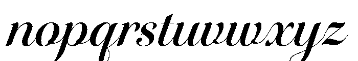 Novantique Script Bold Font LOWERCASE