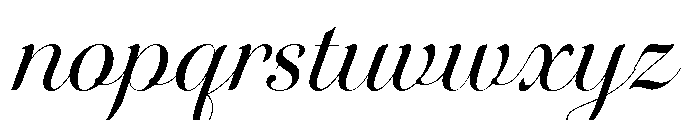 Novantique Script Light Font LOWERCASE